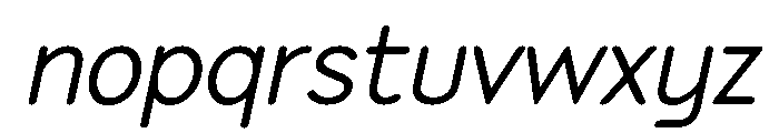 Speyside Regular Italic Font LOWERCASE
