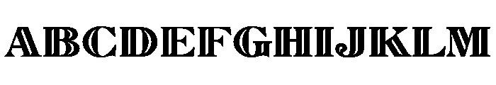 Sphinx Inline Font UPPERCASE