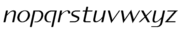 Spiggie Regular Italic Font LOWERCASE