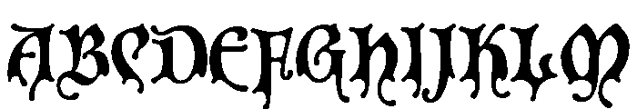 Spooky Regular Font UPPERCASE