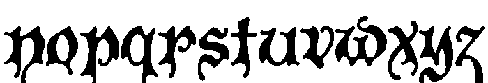 Spooky Regular Font LOWERCASE