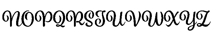Spumante Bold Font UPPERCASE