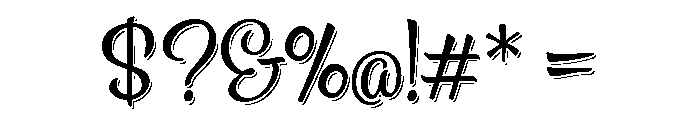 Spumante Regular Plus Shadow Font OTHER CHARS