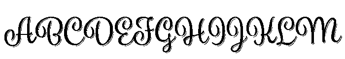 Spumante Regular Plus Shadow Font UPPERCASE