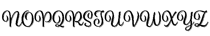 Spumante Regular Plus Shadow Font UPPERCASE