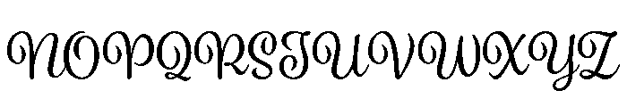Spumante Regular Font UPPERCASE