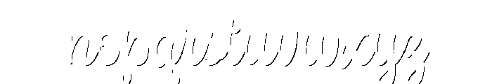 Spumante Shadow Font LOWERCASE