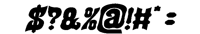 SQUADRON Bold Italic Font OTHER CHARS
