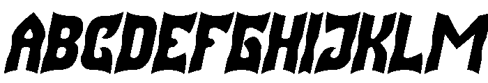 SQUADRON Bold Italic Font UPPERCASE