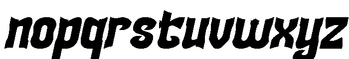 SQUADRON Bold Italic Font LOWERCASE