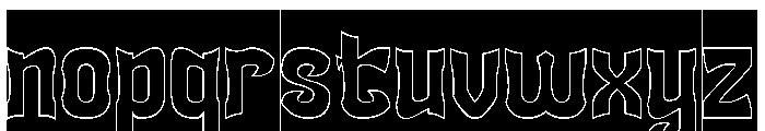 SQUADRON-Hollow-Inverse Font LOWERCASE