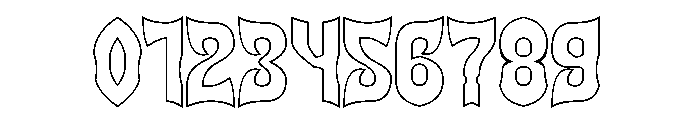 SQUADRON-Hollow Font OTHER CHARS