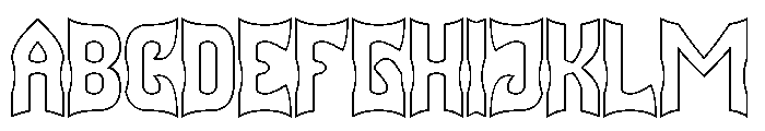 SQUADRON-Hollow Font UPPERCASE