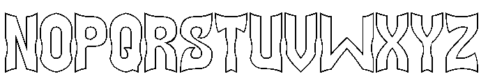 SQUADRON-Hollow Font UPPERCASE