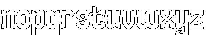 SQUADRON-Hollow Font LOWERCASE