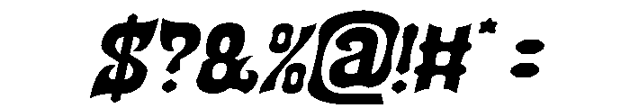 SQUADRON Italic Font OTHER CHARS