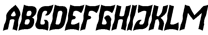 SQUADRON Italic Font UPPERCASE