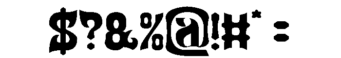 SQUADRON Font OTHER CHARS