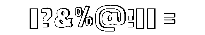 Square Alphabet Regular Font OTHER CHARS