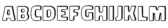 Square Alphabet Regular Font UPPERCASE
