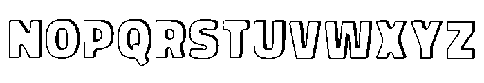 Square Alphabet Regular Font LOWERCASE