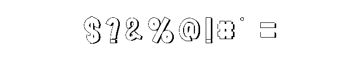 Square Alphabet Font OTHER CHARS