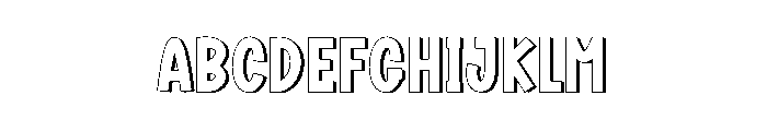 Square Alphabet Font UPPERCASE
