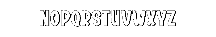 Square Alphabet Font LOWERCASE