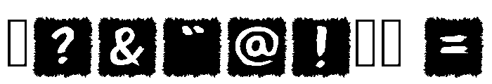 Square Brush Regular Font OTHER CHARS