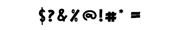 Square Design Font OTHER CHARS