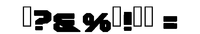 Square Letter Regular Font OTHER CHARS