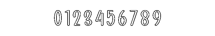 Square Outline Font OTHER CHARS