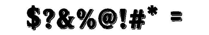 Square Plastic Font OTHER CHARS