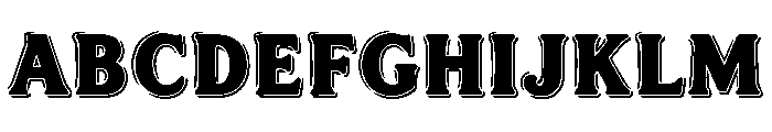 Square Plastic Font UPPERCASE