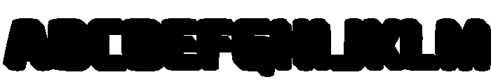 Squarvia Extrude Regular Font UPPERCASE