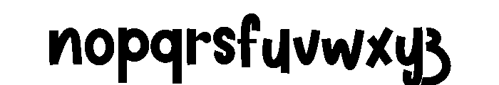 Squicky  Brights Font LOWERCASE