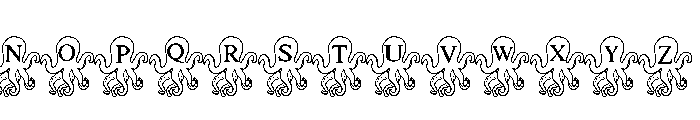 Squid Font UPPERCASE