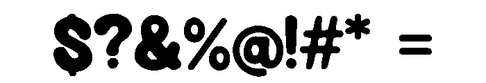 Squidgey Boo Font OTHER CHARS