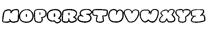 Squishy Bubble By Squee Regular Font LOWERCASE