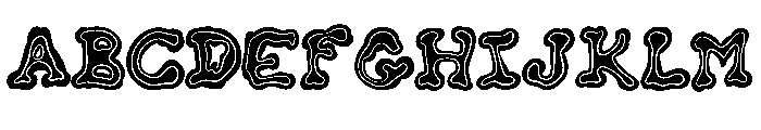 Squishy Chewy By Squeeb Regular Font UPPERCASE