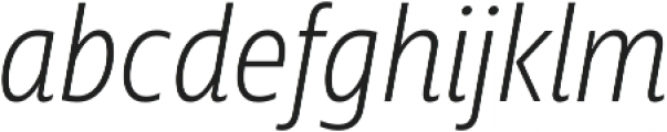 Squalo Light Italic otf (300) Font LOWERCASE