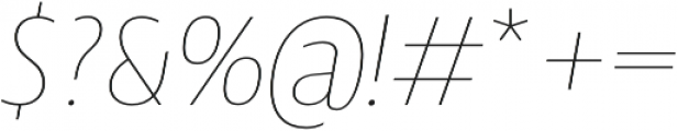 Squalo Thin Italic otf (100) Font OTHER CHARS