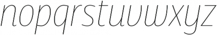 Squalo Thin Italic otf (100) Font LOWERCASE