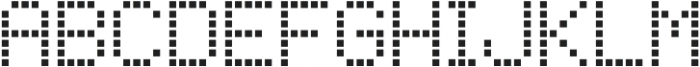Square Dot-Matrix Regular otf (400) Font UPPERCASE