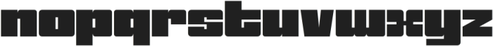 Squarisp Black otf (900) Font LOWERCASE