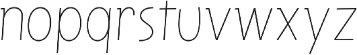 Squick Thin otf (100) Font LOWERCASE
