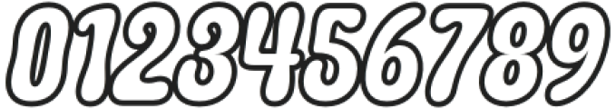 Squid Outline Italic Regular otf (400) Font OTHER CHARS