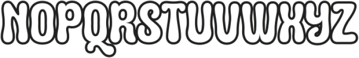 Squid Outline Regular otf (400) Font UPPERCASE