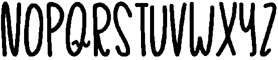 Squiggle Bold otf (700) Font UPPERCASE