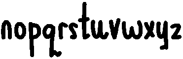 Squiggle Bold otf (700) Font LOWERCASE